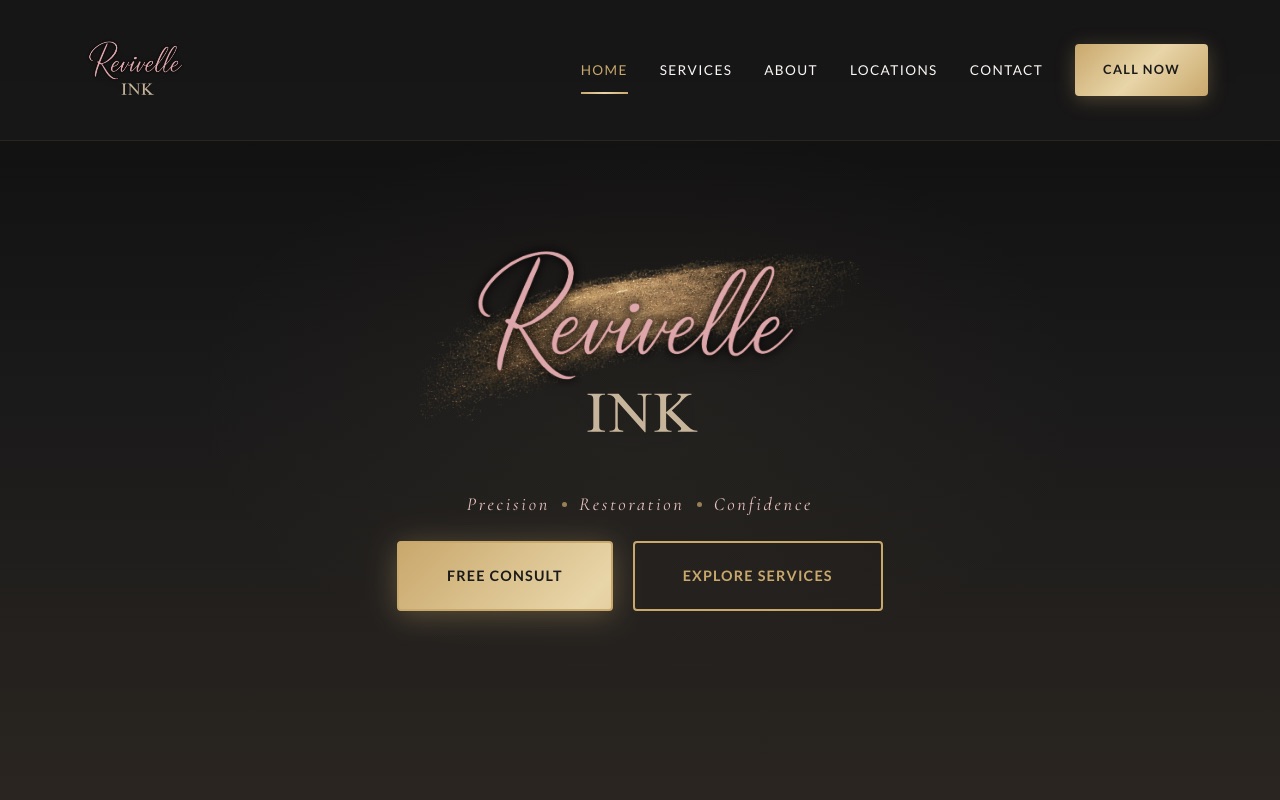 Revivelle Ink website